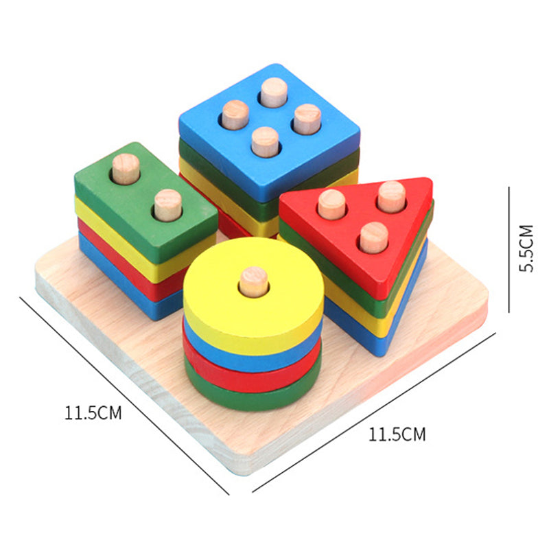 Montessori 3D Wooden Puzzle Combo – Educational Learning Toy