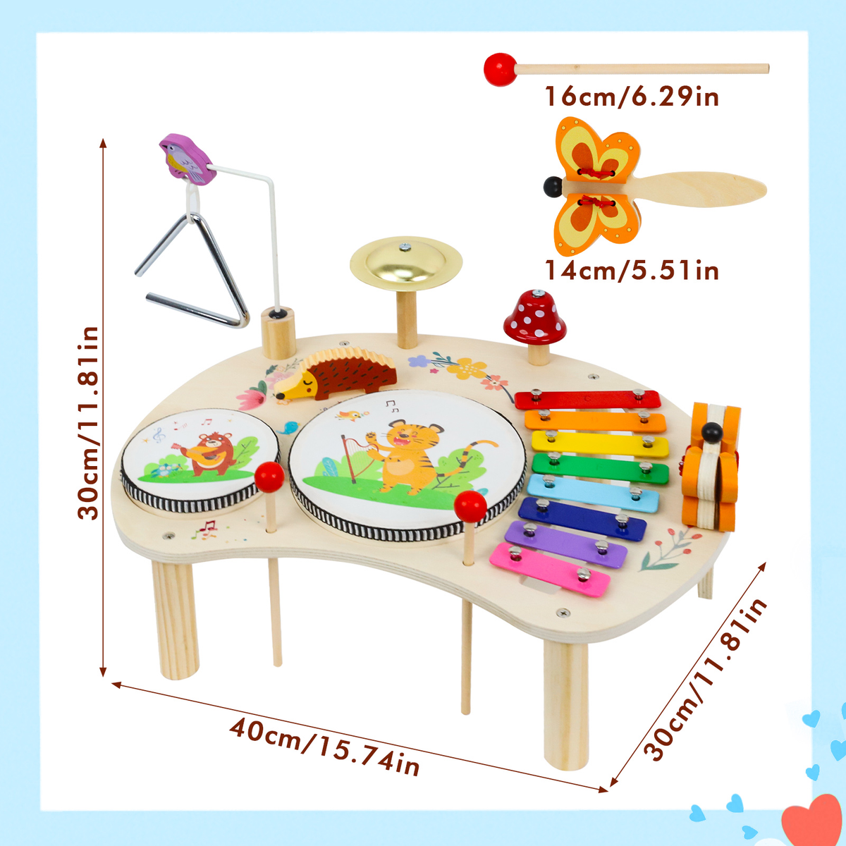 Montessori Wooden Xylophone Music Toy