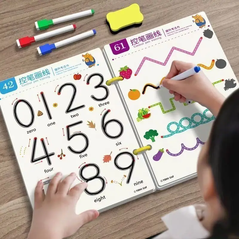 Reusable Kids Drawing & Control Workbook