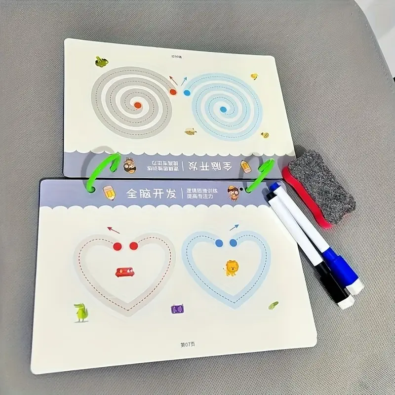Reusable Kids Drawing & Control Workbook